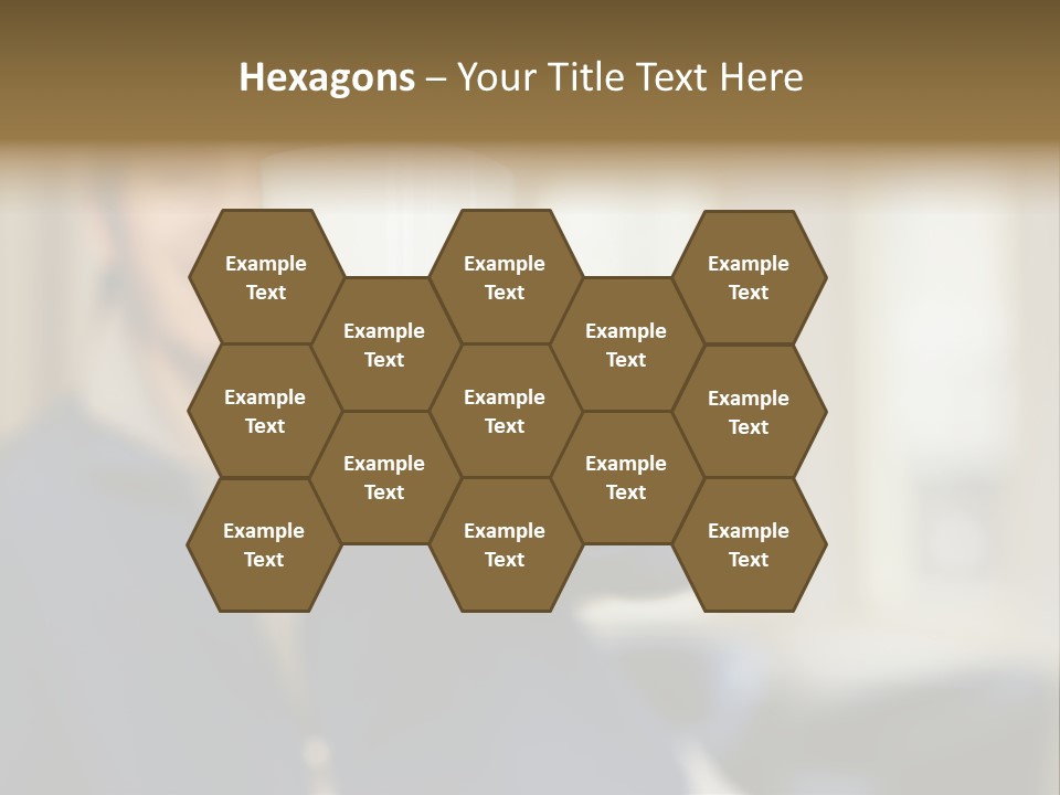 Man Offering Coffee Cup PowerPoint Template