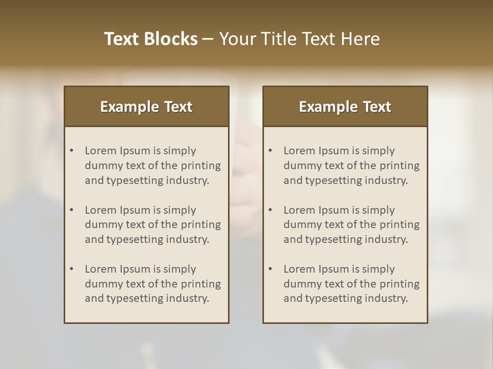 Man Offering Coffee Cup PowerPoint Template