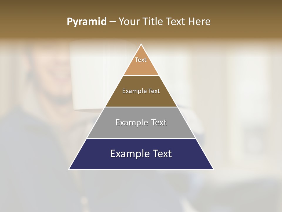 Man Offering Coffee Cup PowerPoint Template