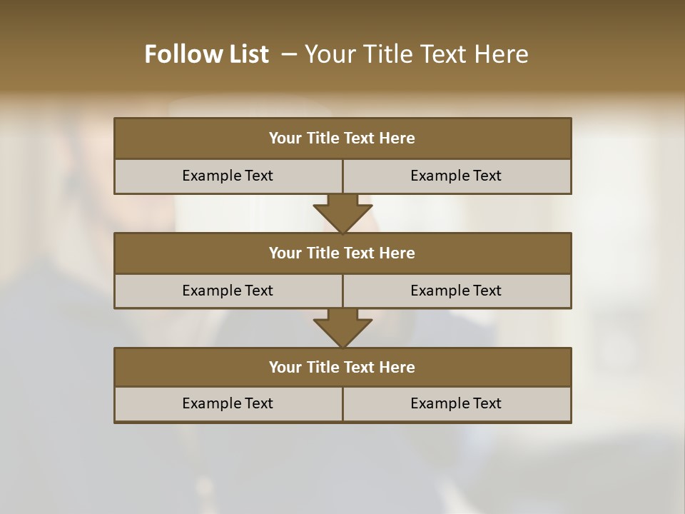 Man Offering Coffee Cup PowerPoint Template