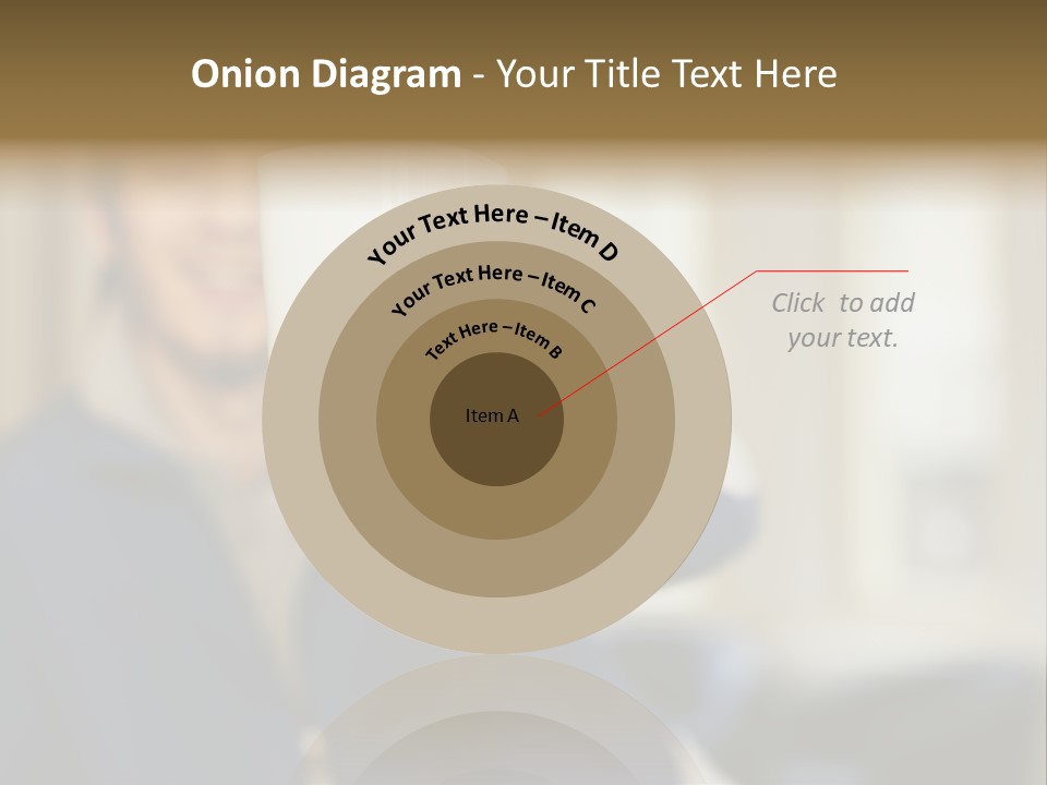 Man Offering Coffee Cup PowerPoint Template