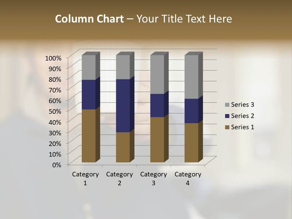 Man Offering Coffee Cup PowerPoint Template