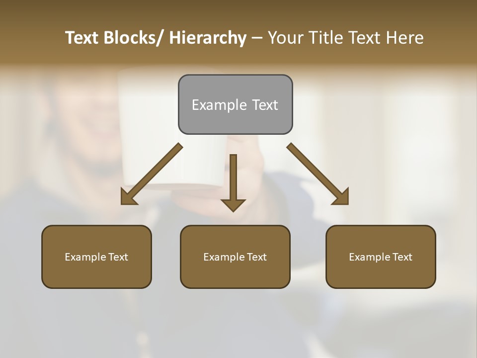 Man Offering Coffee Cup PowerPoint Template