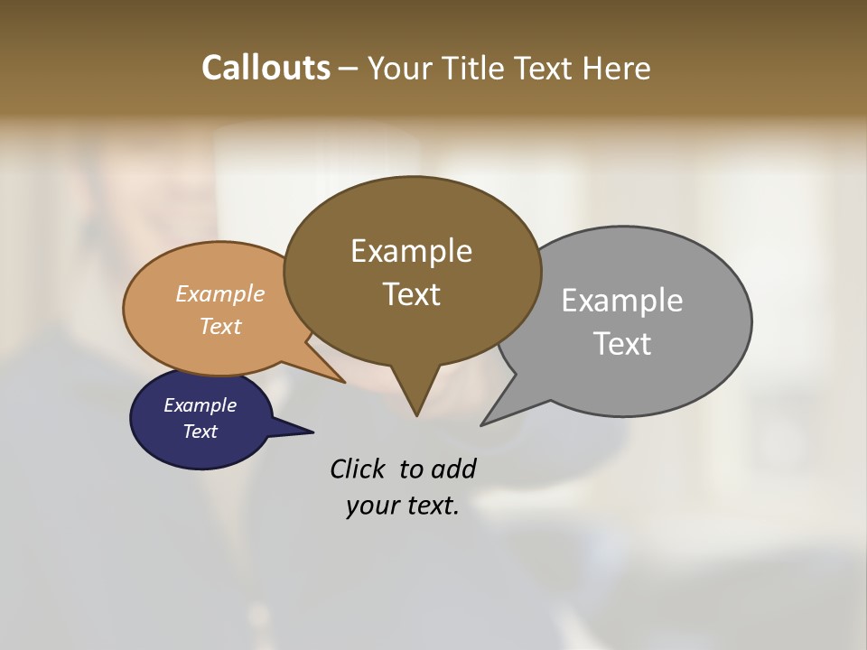 Man Offering Coffee Cup PowerPoint Template
