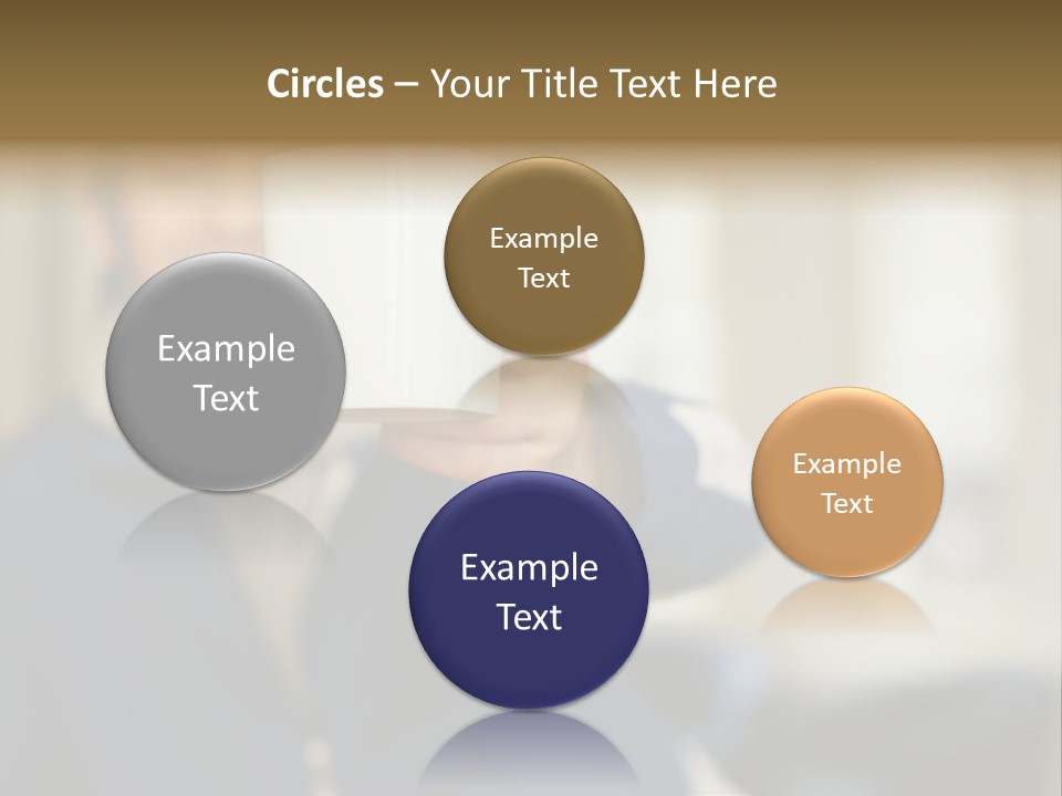 Man Offering Coffee Cup PowerPoint Template