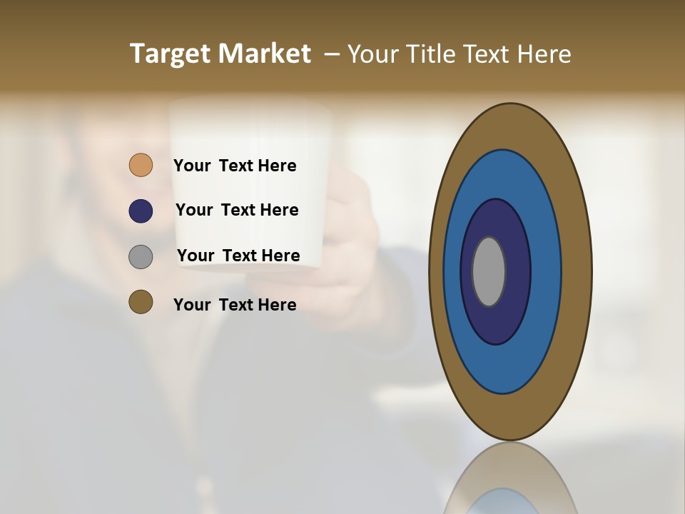 Man Offering Coffee Cup PowerPoint Template