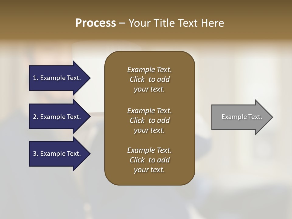 Man Offering Coffee Cup PowerPoint Template