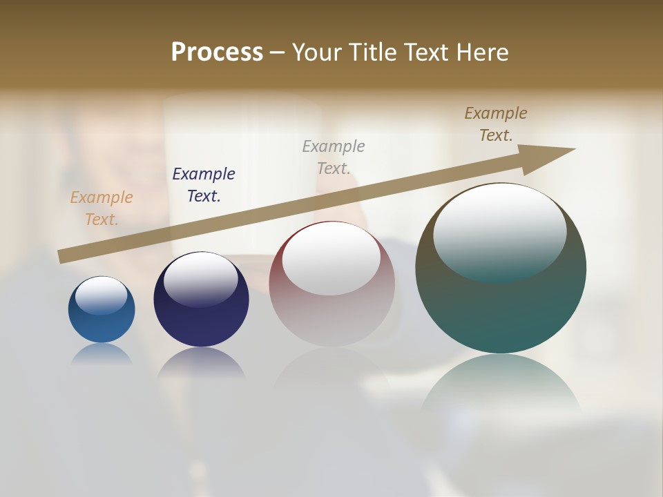 Man Offering Coffee Cup PowerPoint Template