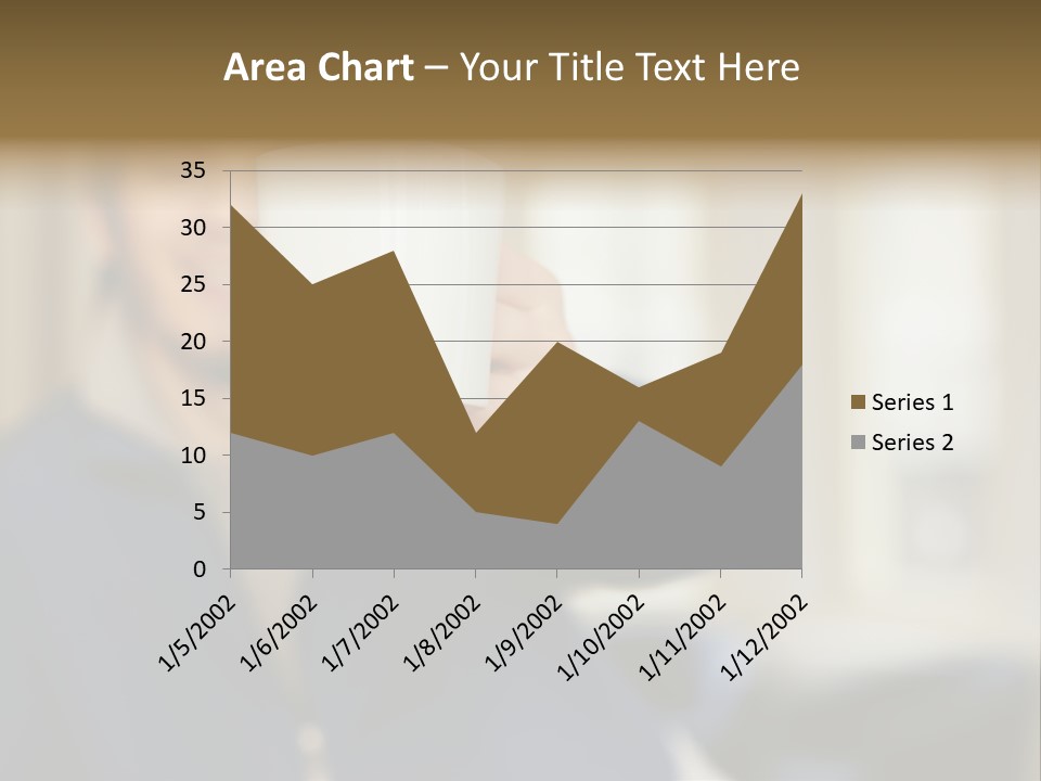 Man Offering Coffee Cup PowerPoint Template