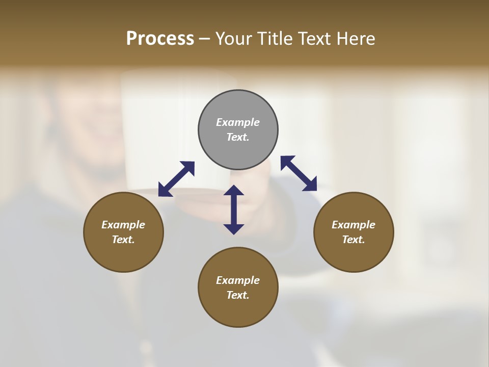 Man Offering Coffee Cup PowerPoint Template