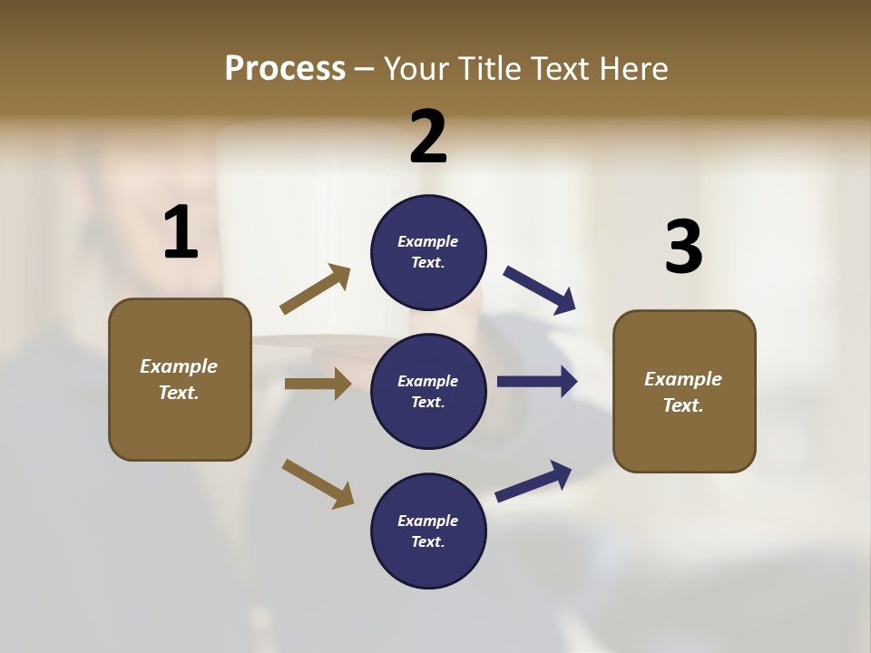 Man Offering Coffee Cup PowerPoint Template