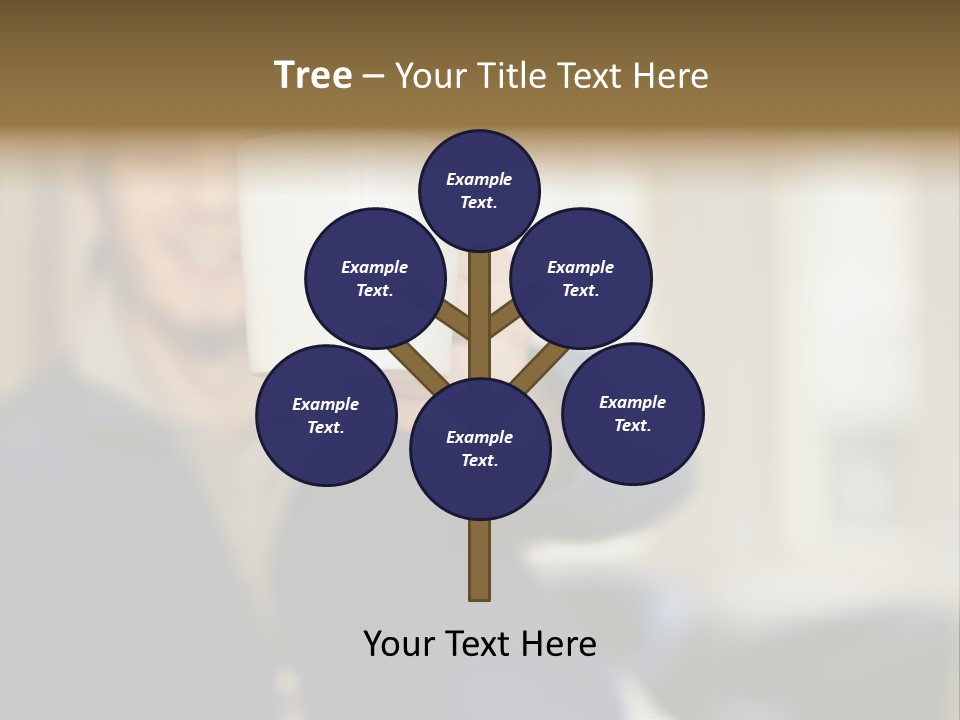 Man Offering Coffee Cup PowerPoint Template