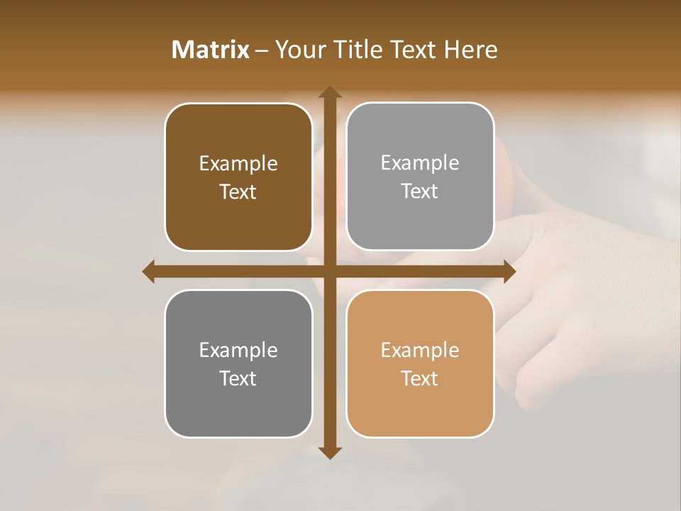 Man Sitting On Floor Holding An Orange PowerPoint Template