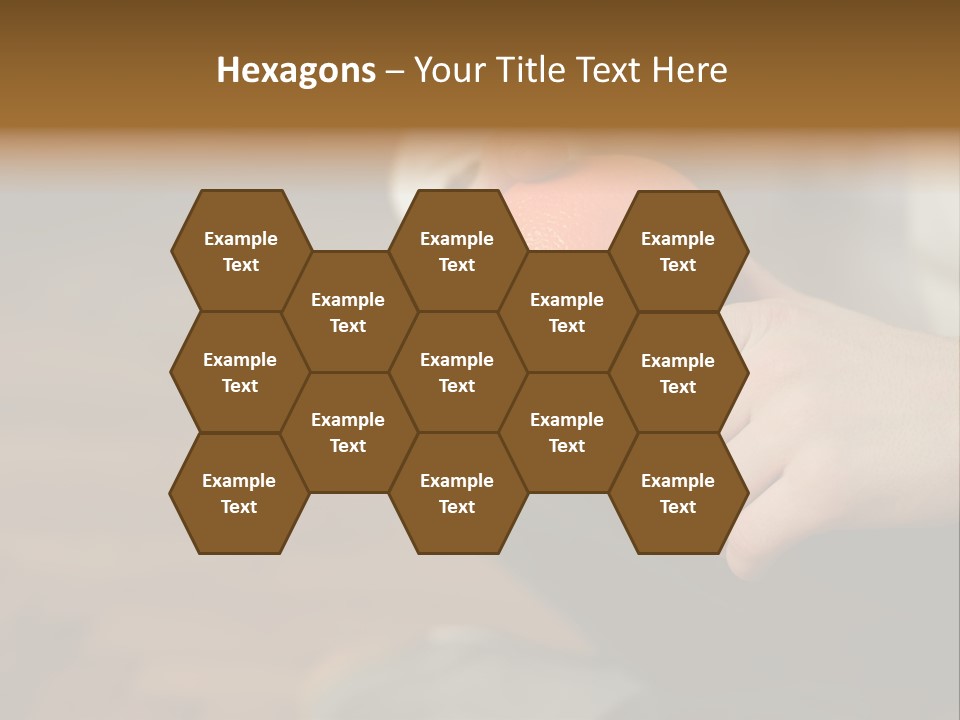 Man Sitting On Floor Holding An Orange PowerPoint Template