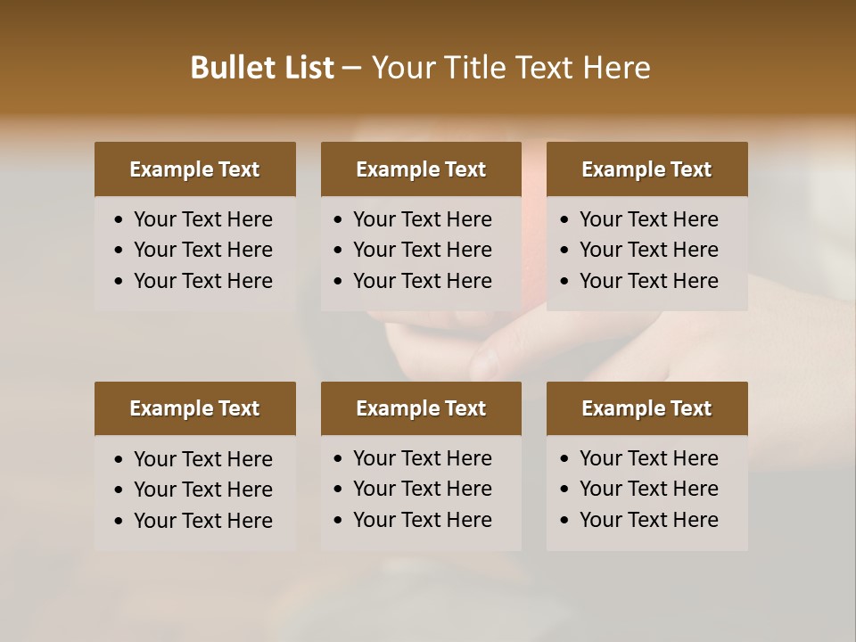 Man Sitting On Floor Holding An Orange PowerPoint Template