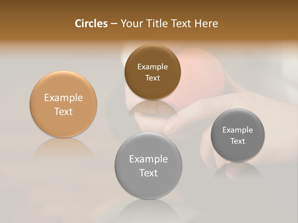 Man Sitting On Floor Holding An Orange PowerPoint Template