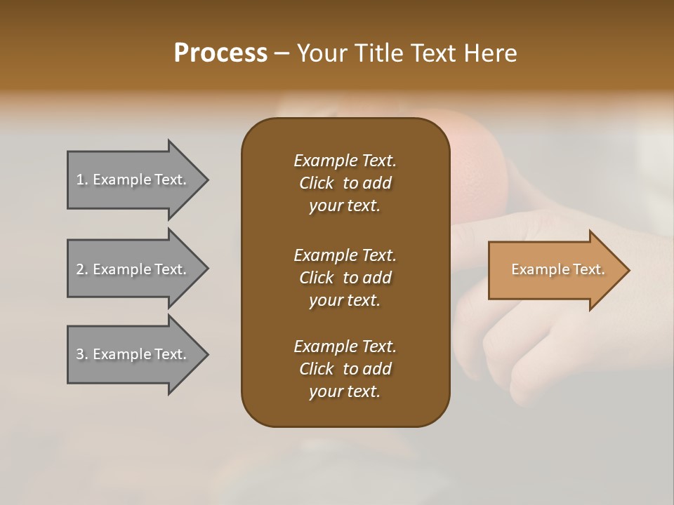 Man Sitting On Floor Holding An Orange PowerPoint Template