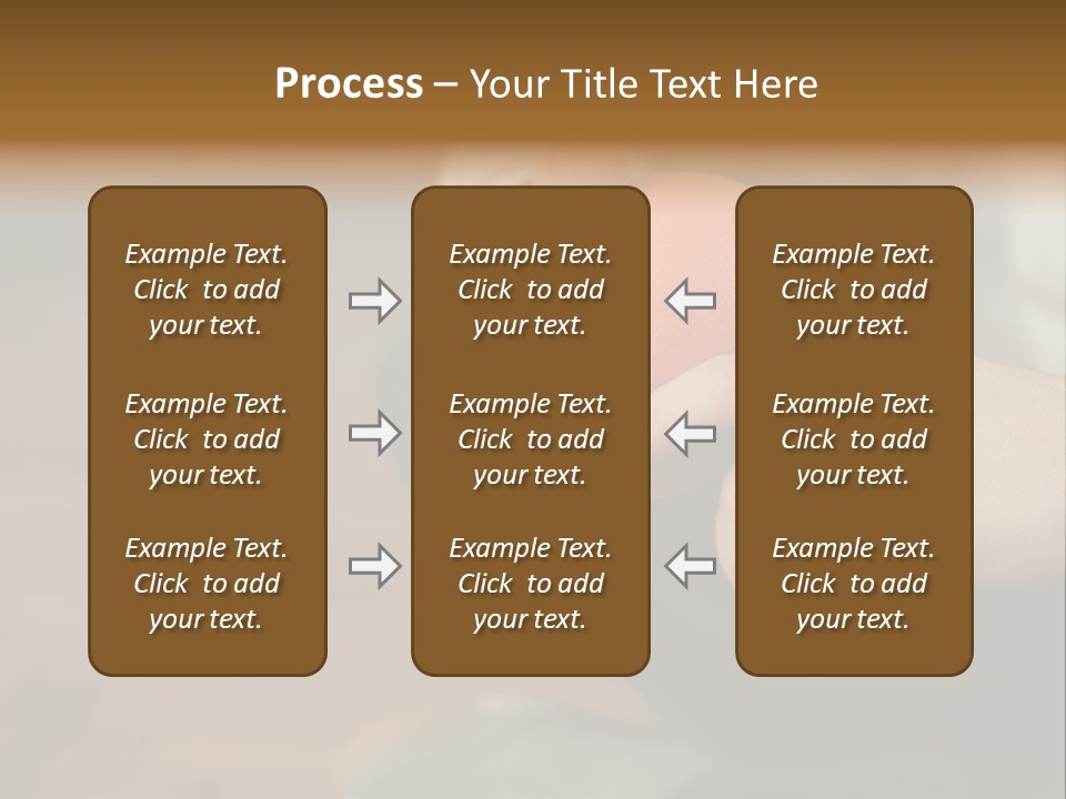 Man Sitting On Floor Holding An Orange PowerPoint Template