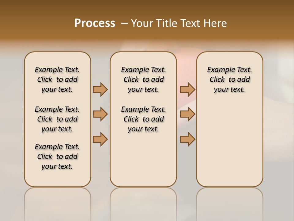 Man Sitting On Floor Holding An Orange PowerPoint Template