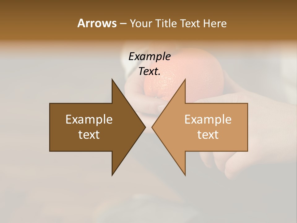 Man Sitting On Floor Holding An Orange PowerPoint Template