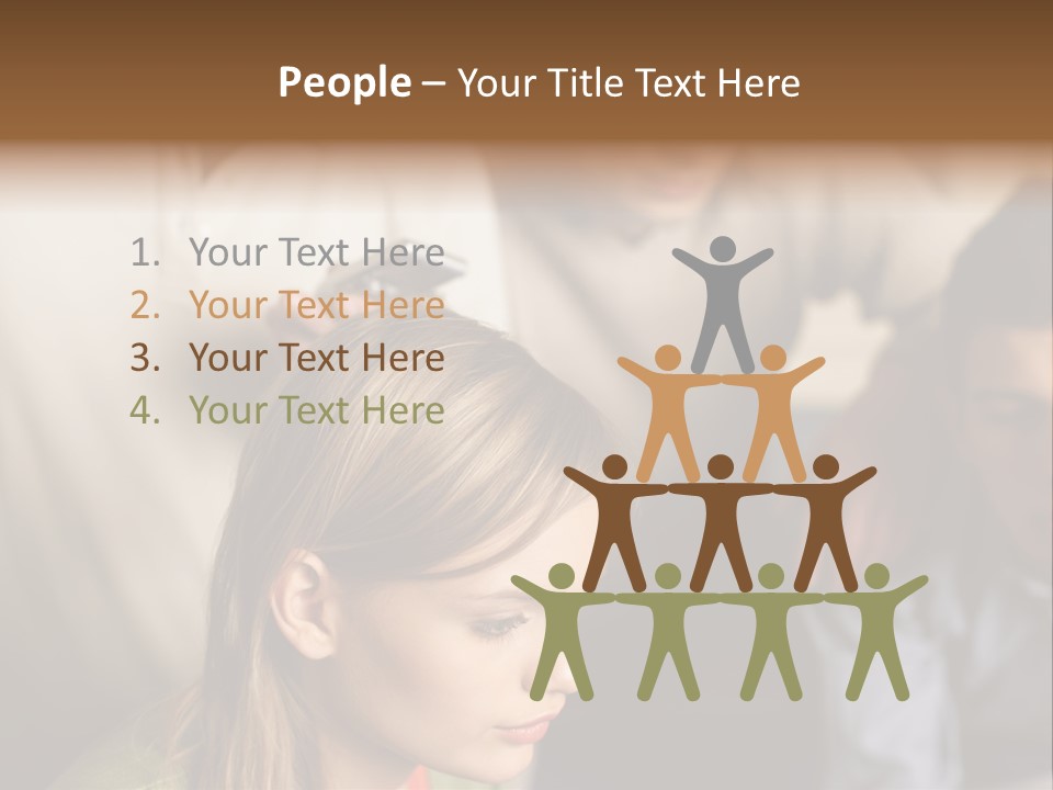 Colleagues Working Together PowerPoint Template