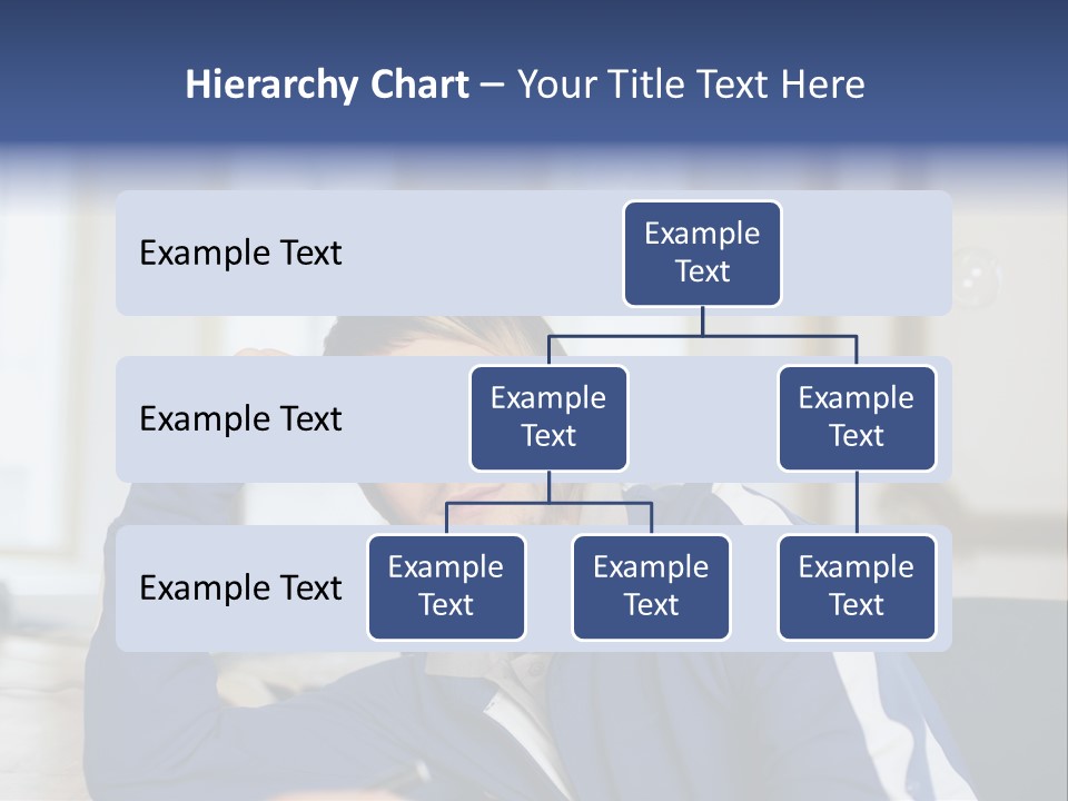 Man Looking At Floating Bubbles PowerPoint Template