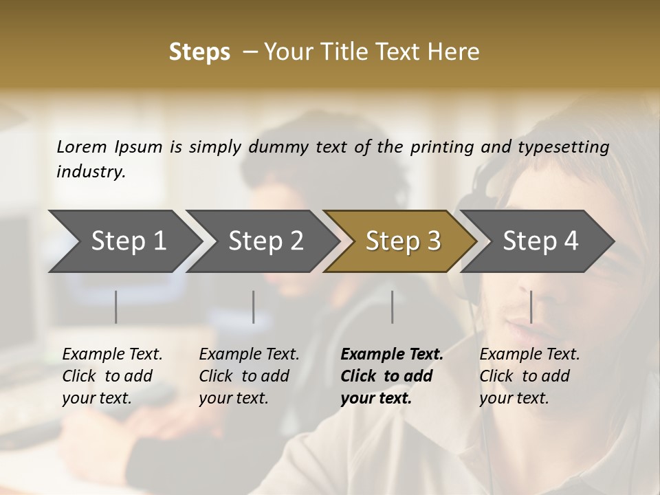 Colleagues In An Office PowerPoint Template