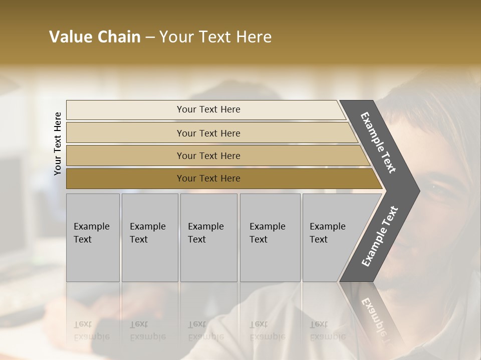 Colleagues In An Office PowerPoint Template