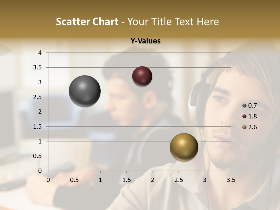 Colleagues In An Office PowerPoint Template