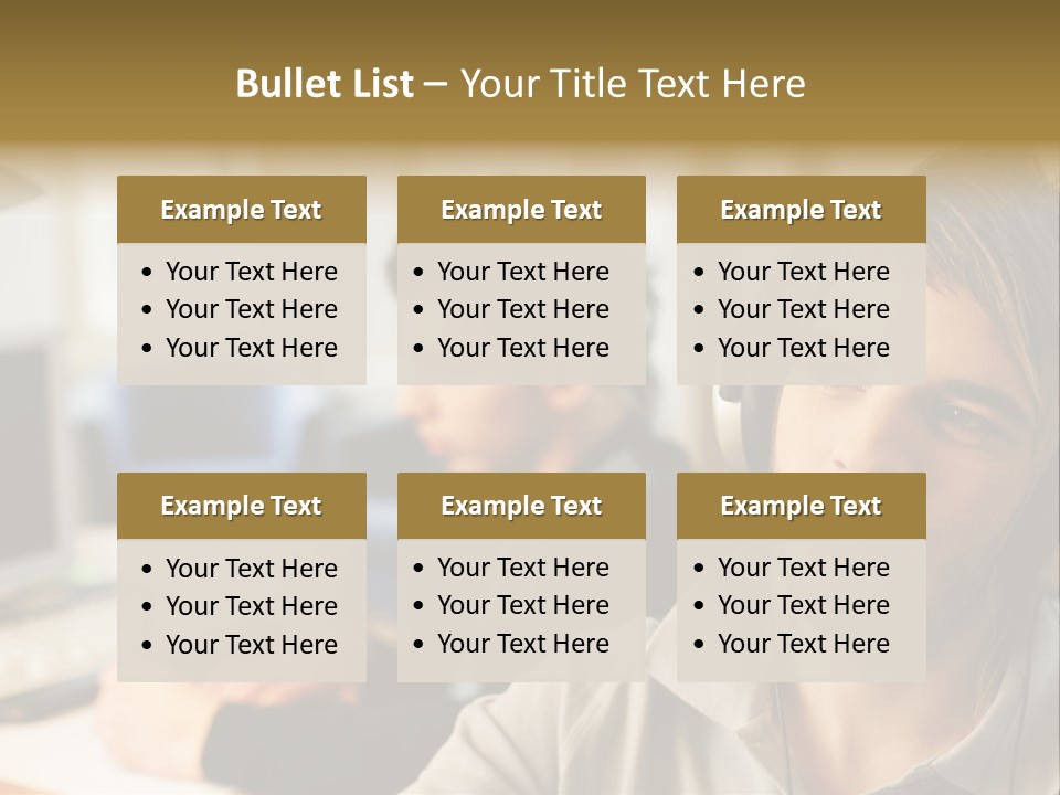 Colleagues In An Office PowerPoint Template