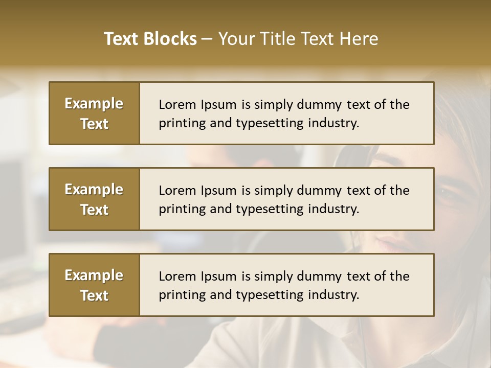 Colleagues In An Office PowerPoint Template