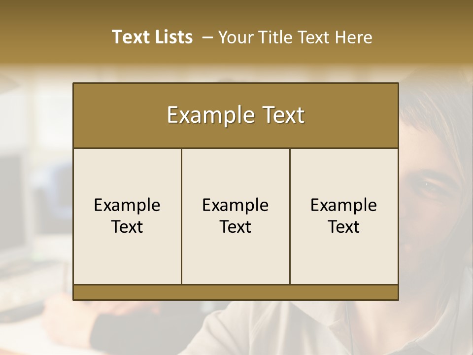 Colleagues In An Office PowerPoint Template