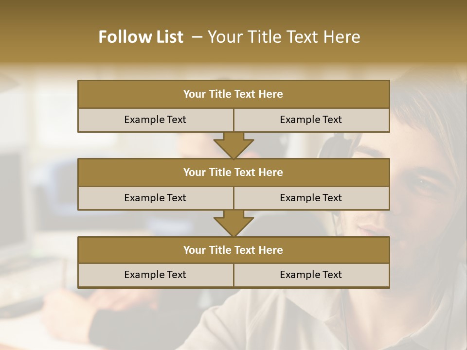 Colleagues In An Office PowerPoint Template