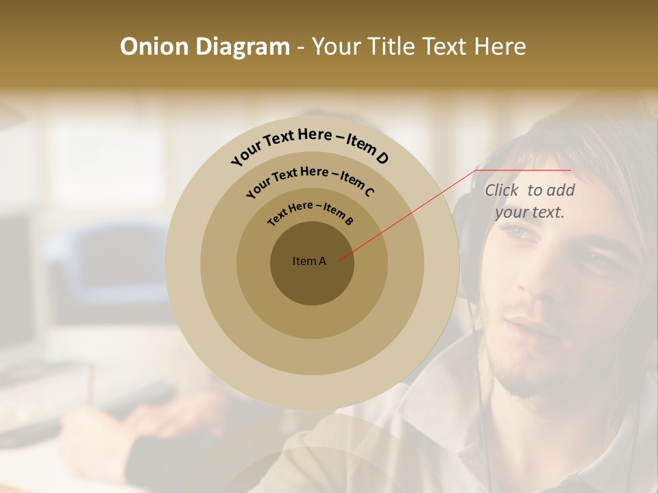Colleagues In An Office PowerPoint Template