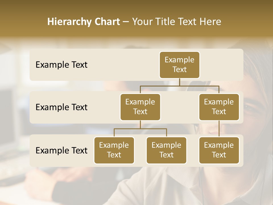 Colleagues In An Office PowerPoint Template