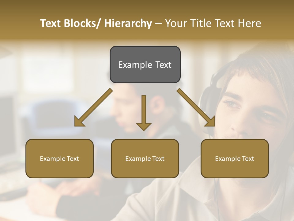 Colleagues In An Office PowerPoint Template