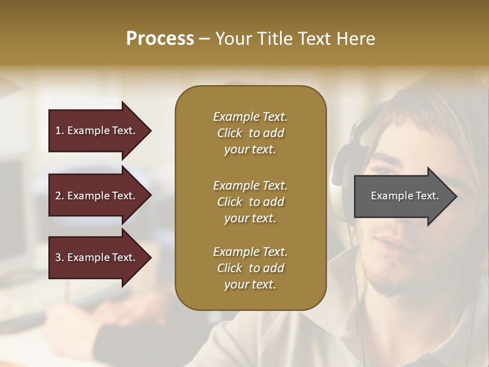 Colleagues In An Office PowerPoint Template