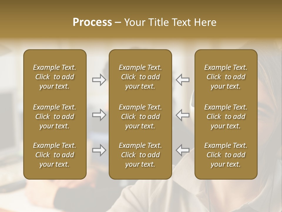 Colleagues In An Office PowerPoint Template