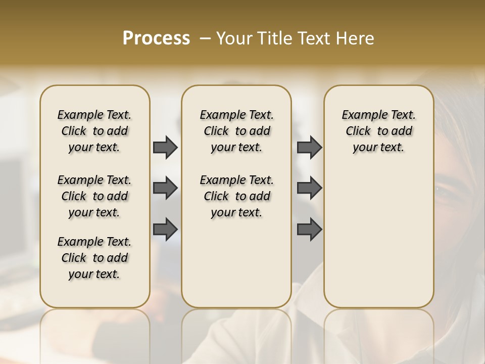 Colleagues In An Office PowerPoint Template