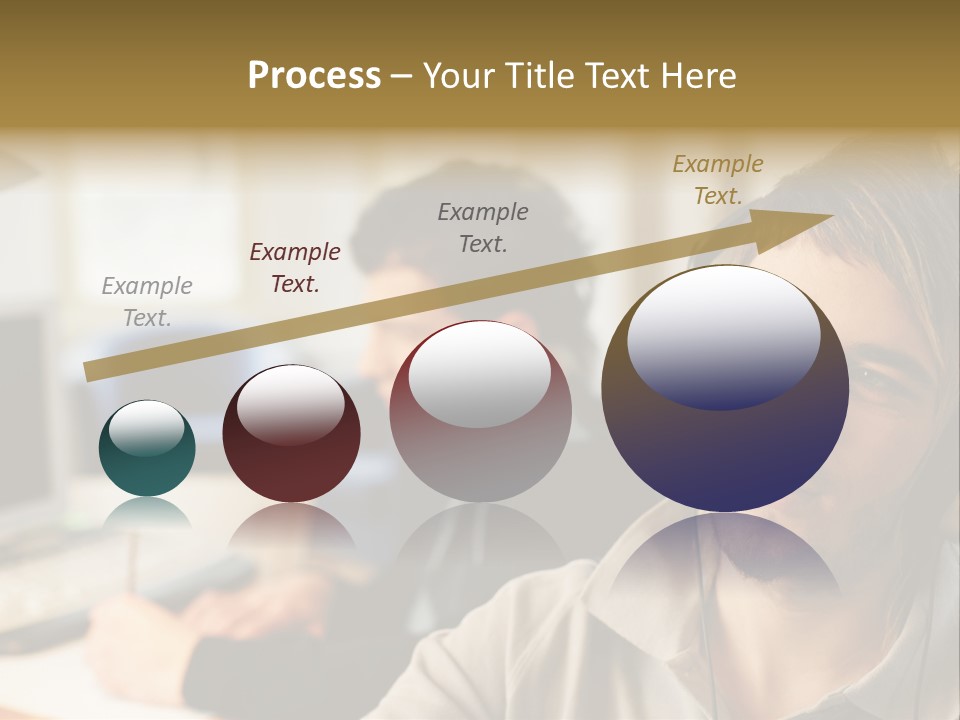 Colleagues In An Office PowerPoint Template