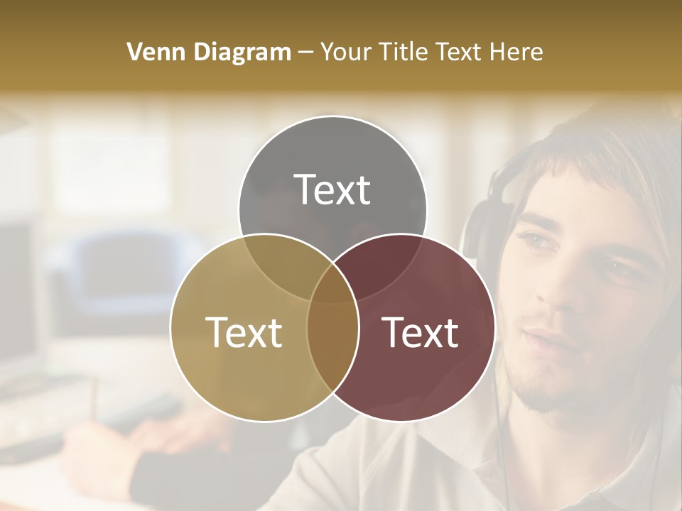Colleagues In An Office PowerPoint Template