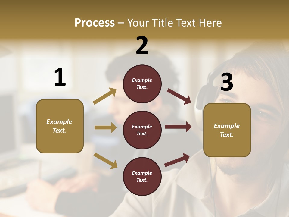 Colleagues In An Office PowerPoint Template