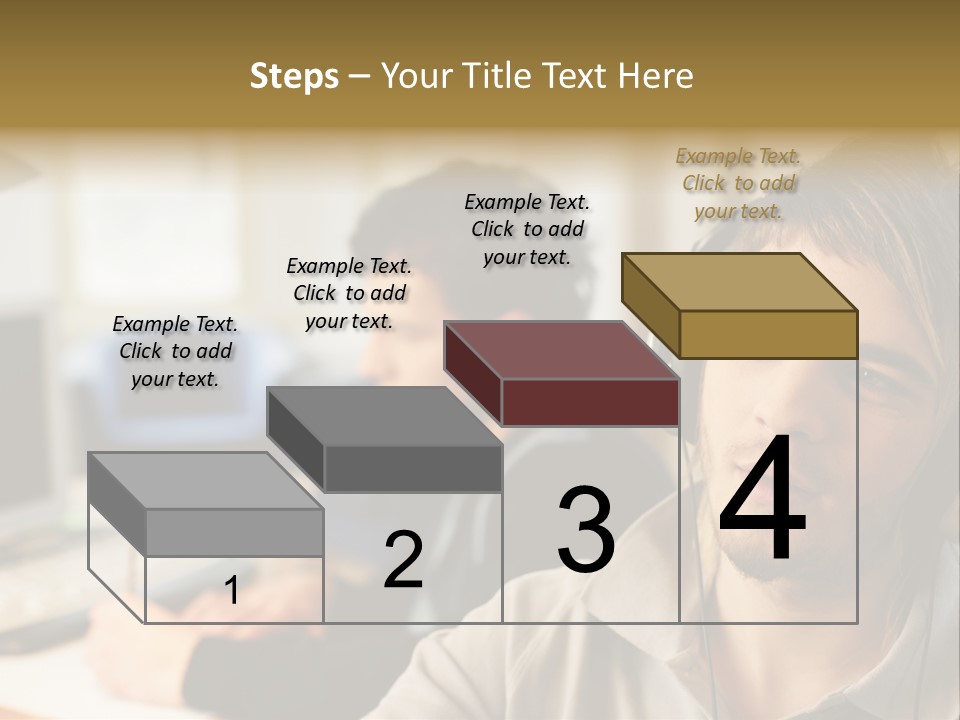 Colleagues In An Office PowerPoint Template