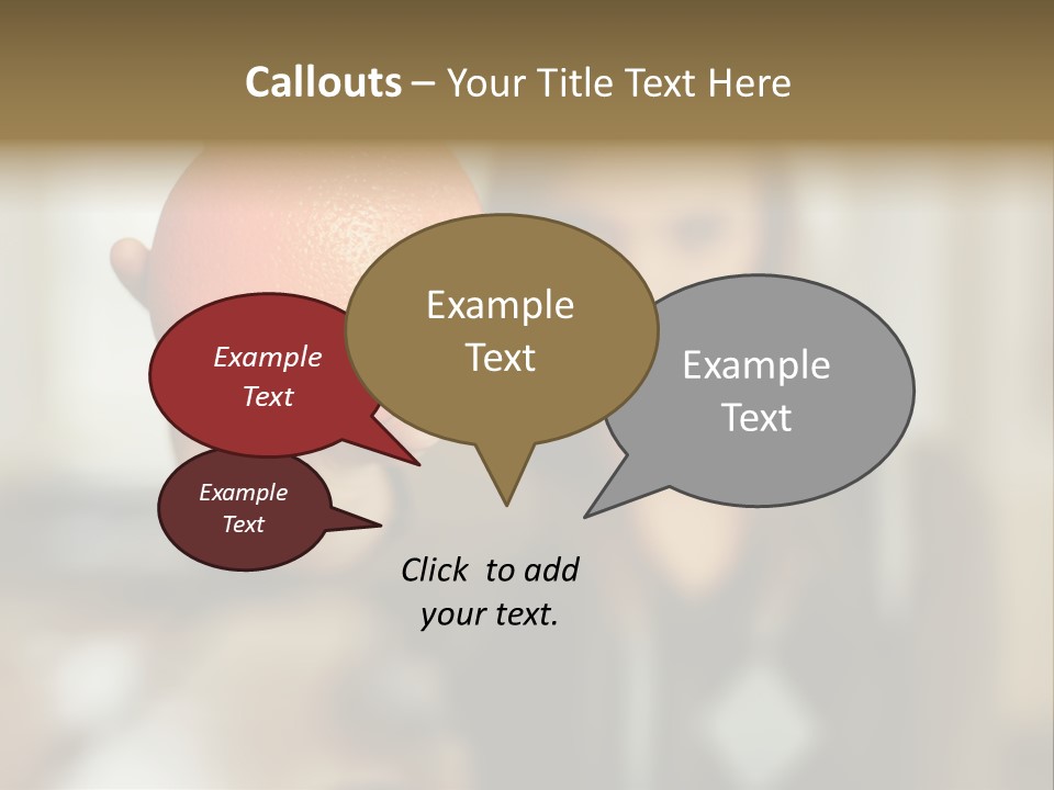 Woman Holding Out An Orange PowerPoint Template