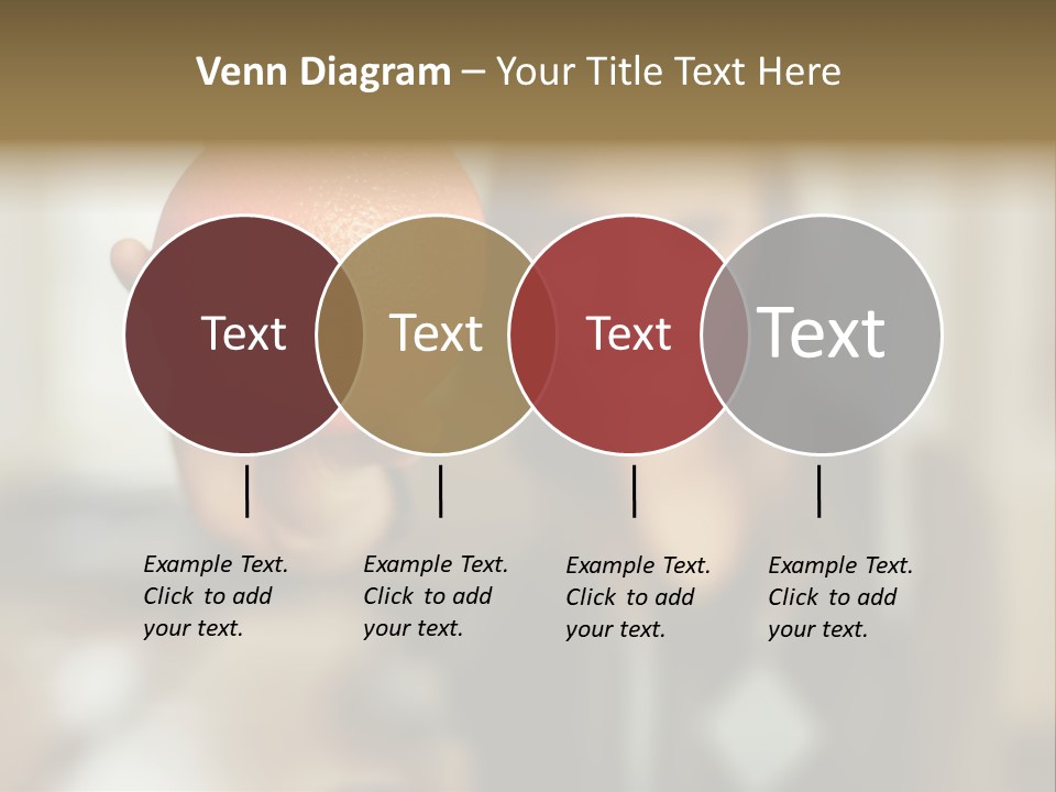 Woman Holding Out An Orange PowerPoint Template