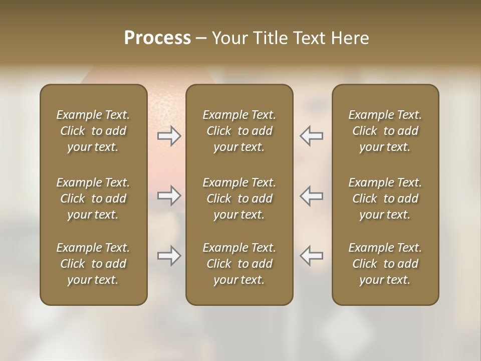Woman Holding Out An Orange PowerPoint Template