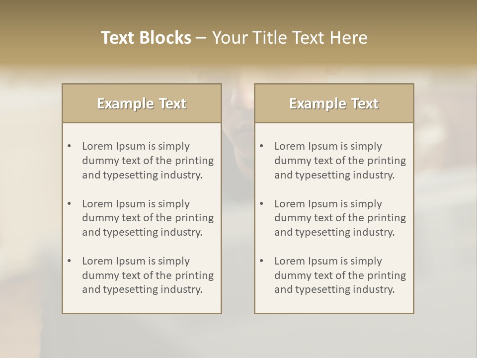 Man At His Computer PowerPoint Template