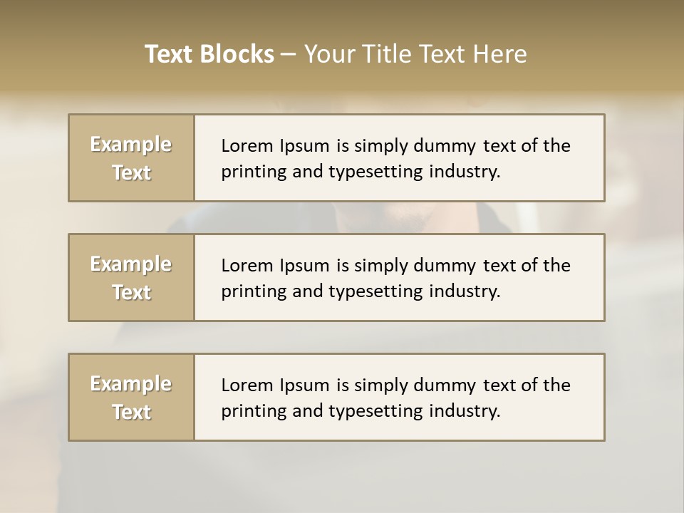 Man At His Computer PowerPoint Template