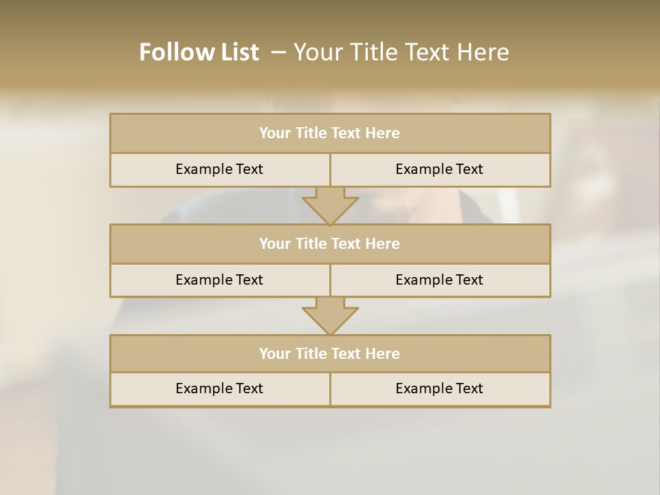 Man At His Computer PowerPoint Template