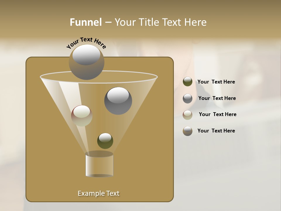 Man At His Computer PowerPoint Template
